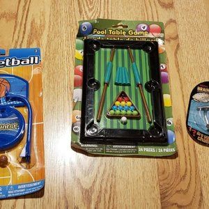 Pool Table Game - Miniature Pool Game, Basketball Game, and Brain Teaser